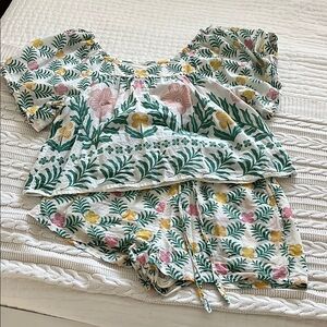 Floral Print Two-Piece Set